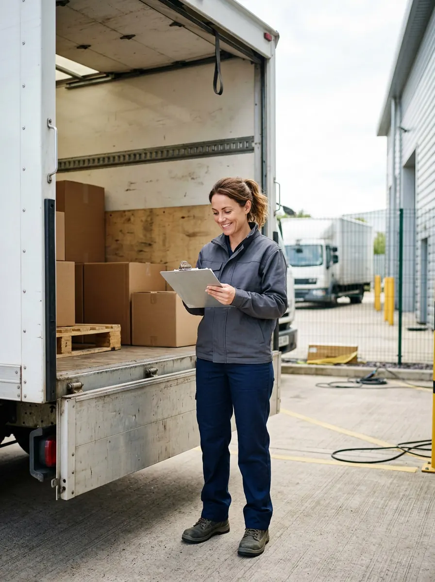 Luftaufnahme eines Logistikzentrums