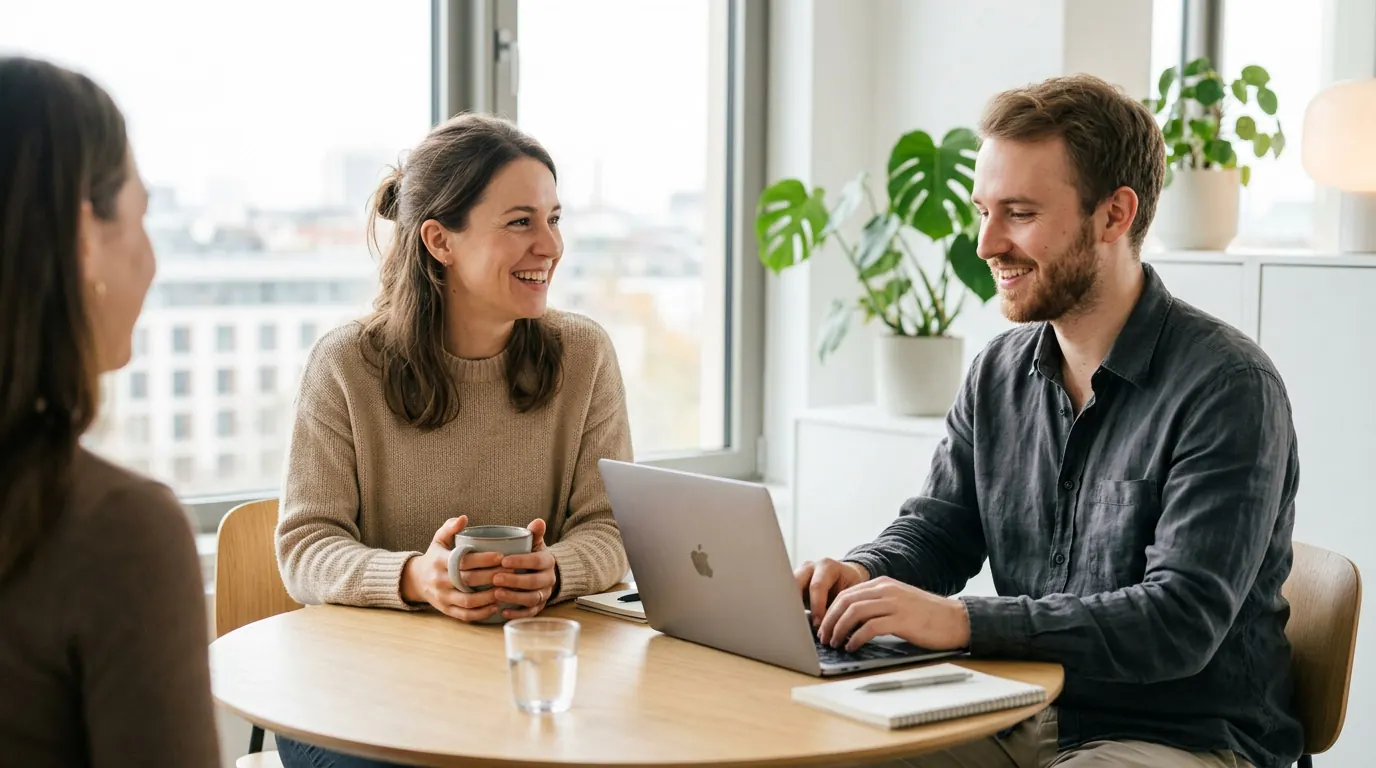 Fachkräfte im Betrieb, die über Social Recruiting angesprochen werden