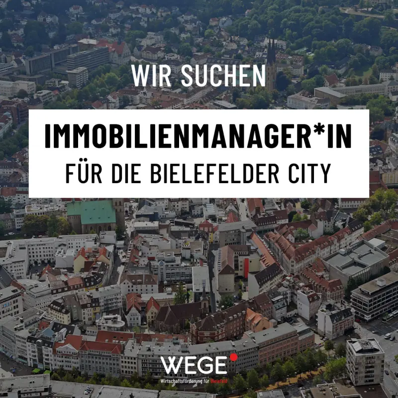 Recruiting-Anzeige: Immobilienmanagerin für die Bielefelder City