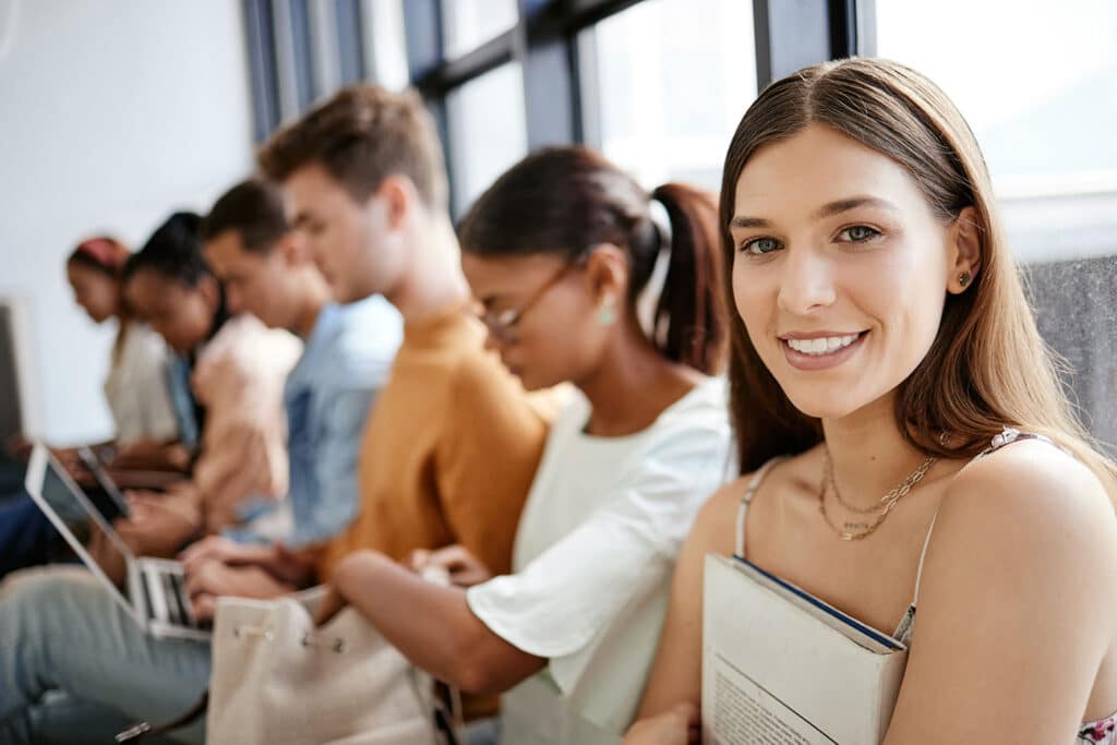recruitment waiting room and students portrait