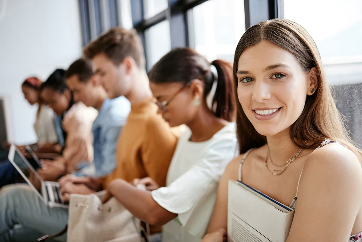 recruitment waiting room and students portrait