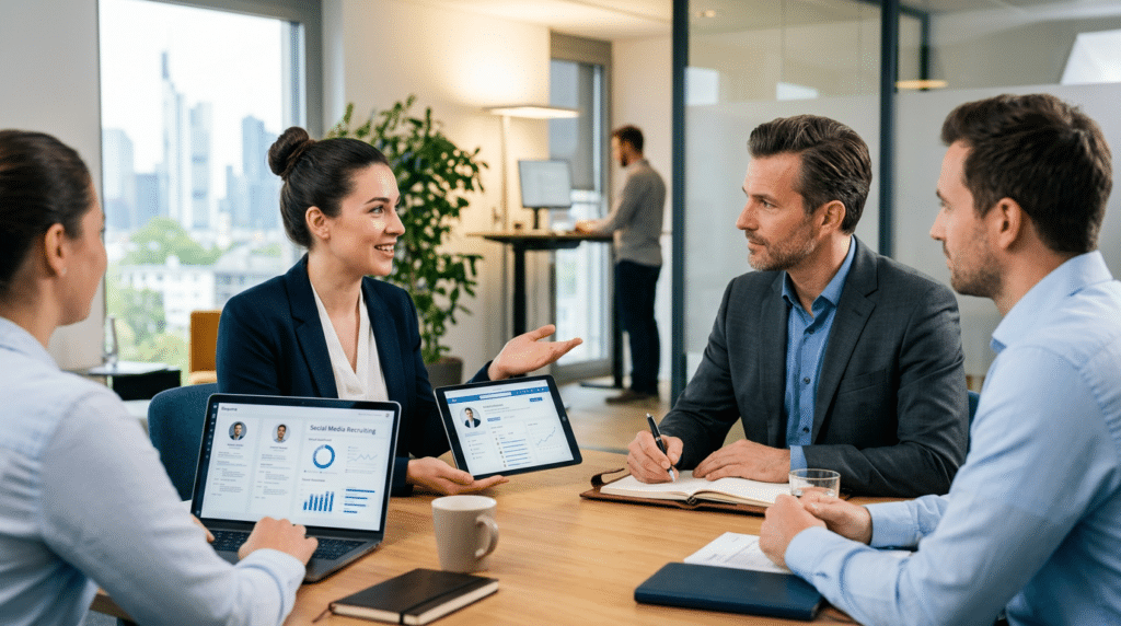 Social Recruiting Experten Vergleich Darstellung